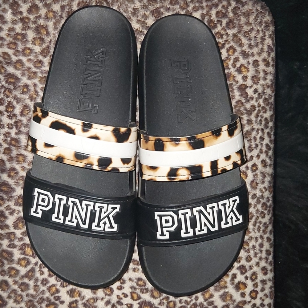 Rare Like New Cheetah Pink Vs slides
